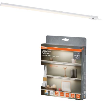 Osram - Luminária LED dimerizável para montagem sob armário com sensor de movimento BATTEN LED/11W/230V 2700/4000/6500K 81,7 cm branca
