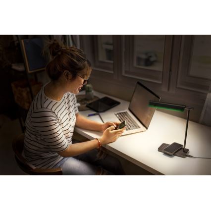 Osram - Candeeiro de secretária LED dimerizável OFFICE LINE LED/19W/230V 3000/4000/6500K preto