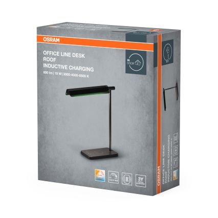 Osram - Candeeiro de secretária LED dimerizável OFFICE LINE LED/19W/230V 3000/4000/6500K preto