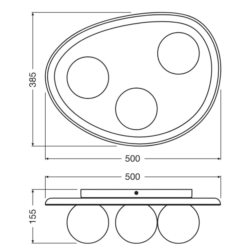 Osram - Candeeiro de tecto ACACIA NEST 3xG9/5W/230V em acácia