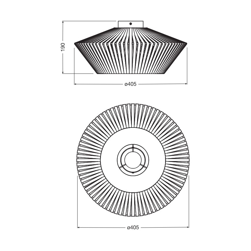 Osram - Candeeiro de tecto DECOR STRIPES 1xE27/10W/230V, diâmetro 40,5 cm, bege