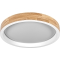 Osram - Candeeiro de tecto LED dimerizável MARIANO LED/24W/230V Ø 41 cm carvalho/branco