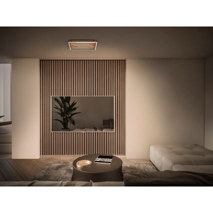 Osram - Luminária de teto LED dimerizável ORBIS ACOUSTIC LED/30W/230V 51x31 cm pinho