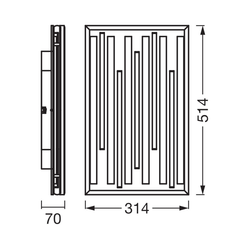 Osram - Luminária de teto LED dimerizável ORBIS ACOUSTIC LED/30W/230V 51x31 cm pinho