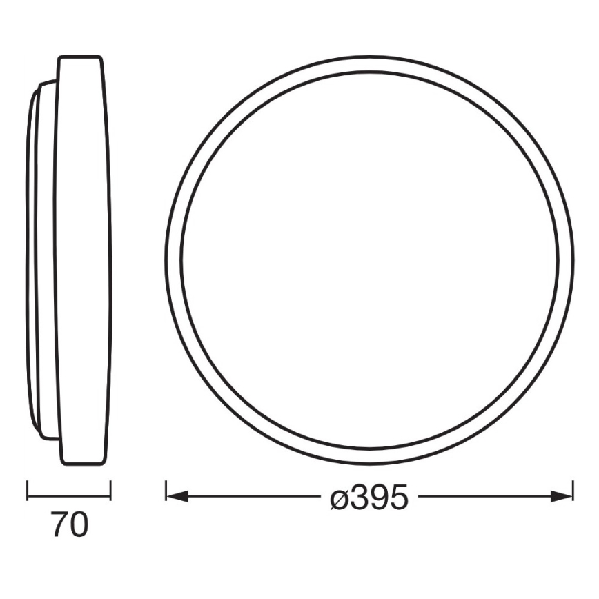 Osram - Luminária de teto LED regulável ORBIS ALISON LED/24W/230V Ø 39,5 cm bege