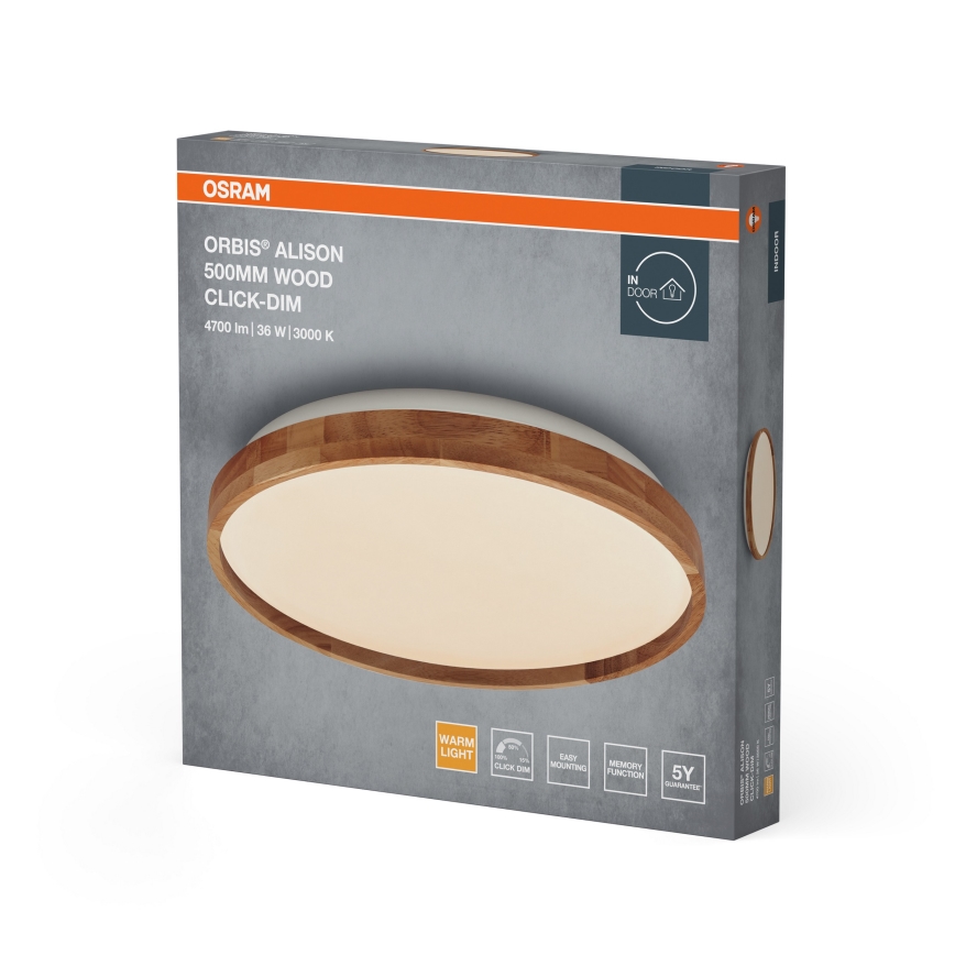 Osram - Candeeiro de Teto LED Dimerizável ORBIS ALISON LED/36W/230V Ø 50 cm bege