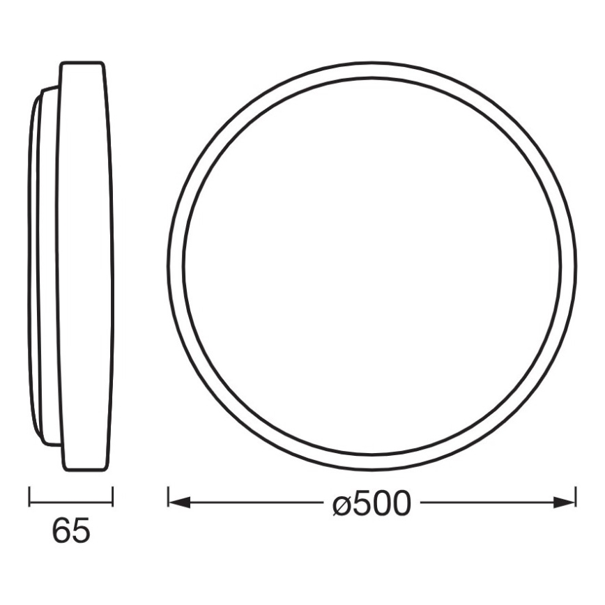 Osram - Candeeiro de Teto LED Dimerizável ORBIS ALISON LED/36W/230V Ø 50 cm bege