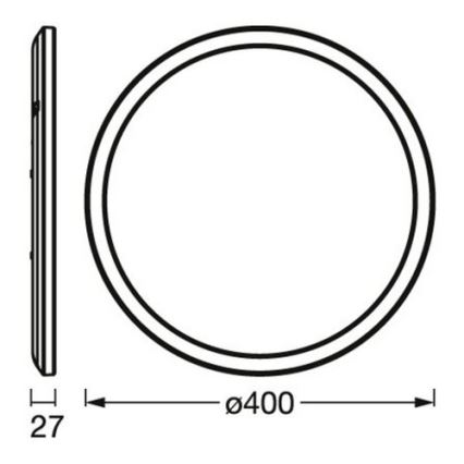 Osram - Candeeiro de tecto LED dimerizável ORBIS LED/22W/230V branco