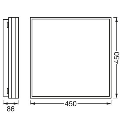 Osram - Candeeiro de tecto LED dimerizável SMART+ MAGNET LED/42W/230V 45x45 cm 3000-6500K Wi-Fi