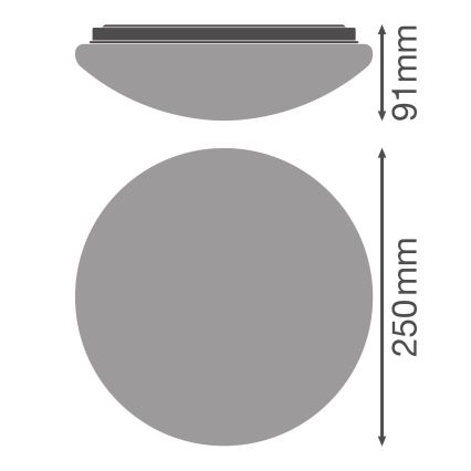 Osram - Candeeiro de tecto LED ESSENTIAL LED/13W/230V Ø 25 cm branco