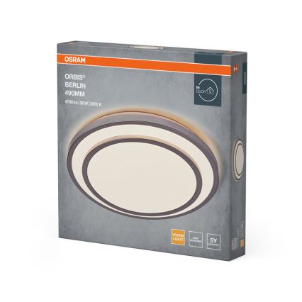 Osram - Candeeiro de tecto LED ORBIS BERLIN LED/36W/230V Ø 49,2 cm prateado