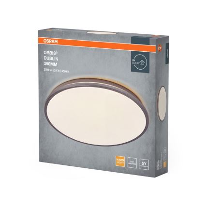 Osram - Candeeiro de tecto LED ORBIS DUBLIN LED/24W/230V Ø 39 cm prateado