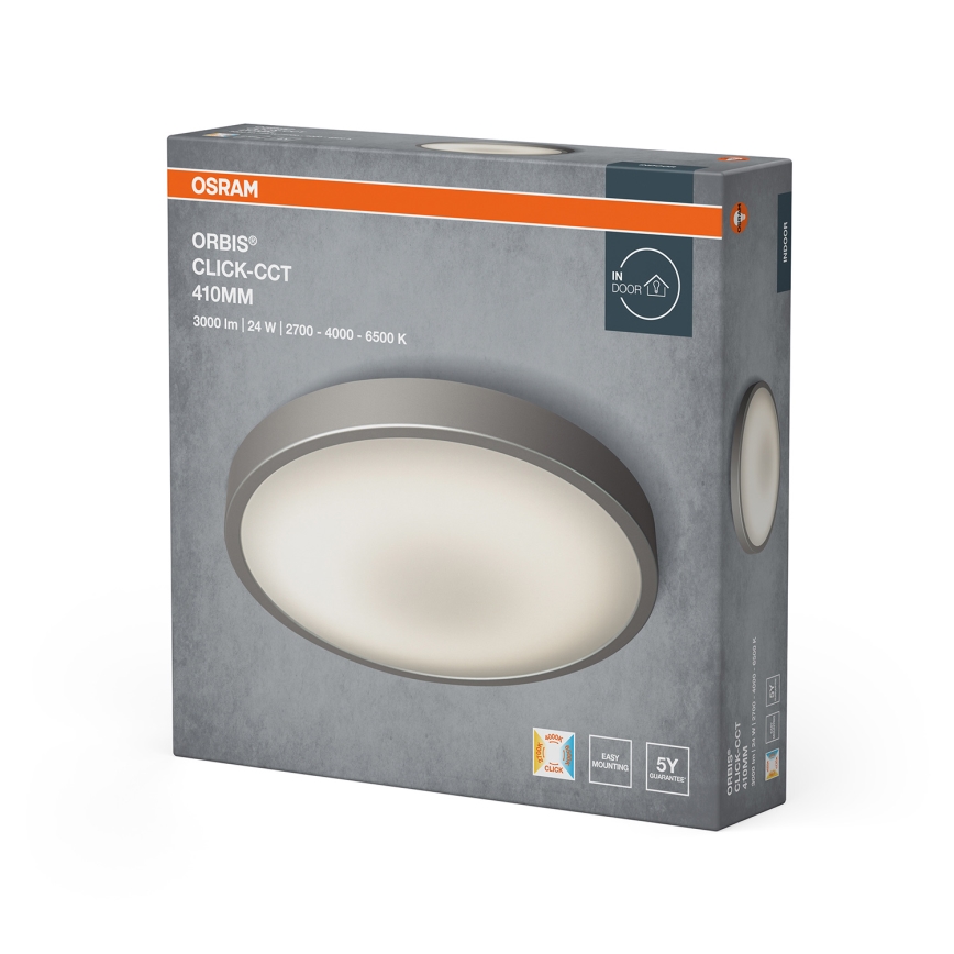 Osram - Candeeiro de teto LED ORBIS LED/24W/230V 2700/4000/6500K Ø 41 cm cromo mate