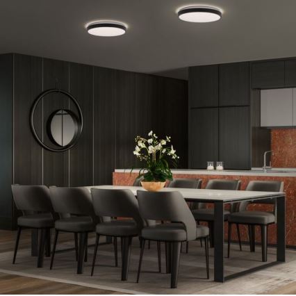 Osram - Candeeiro de tecto LED ORBIS LONDON LED/24W/230V Ø 39,5 cm preto