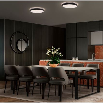 Osram - Candeeiro de tecto LED ORBIS LONDON LED/36W/230V, diâmetro 48 cm, preto