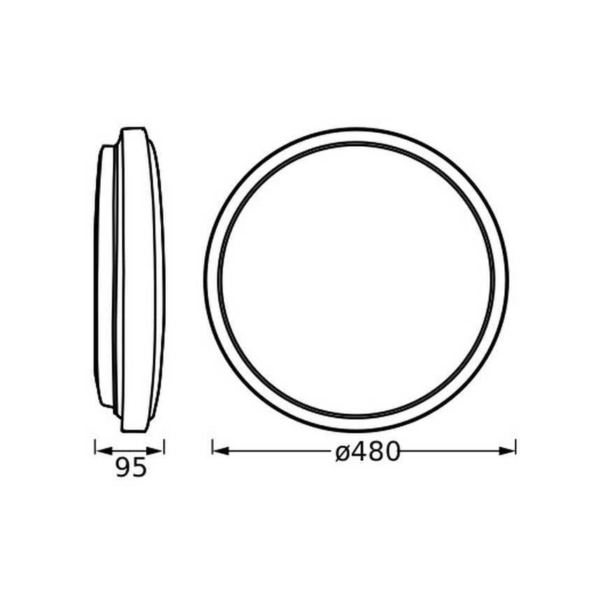 Osram - Candeeiro de tecto LED ORBIS LONDON LED/36W/230V Ø 48 cm branco