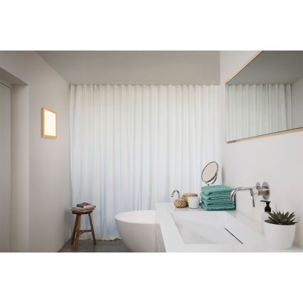 Osram - Plafon LED de teto para casa de banho ORBIS DISC LED/22W/230V 3000/4000K 30x30 cm IP44 castanho