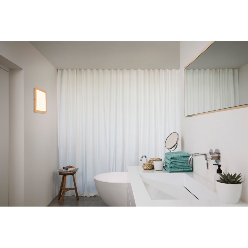 Osram - Plafon LED de teto para casa de banho ORBIS DISC LED/22W/230V 3000/4000K 30x30 cm IP44 castanho