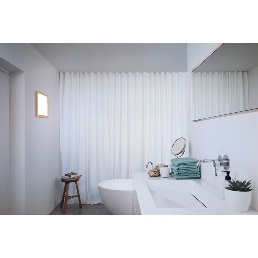 Osram - Plafon LED de teto para casa de banho ORBIS DISC LED/22W/230V 3000/4000K 30x30 cm IP44 castanho
