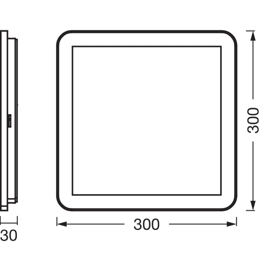 Osram - Plafon LED de teto para casa de banho ORBIS DISC LED/22W/230V 3000/4000K 30x30 cm IP44 castanho