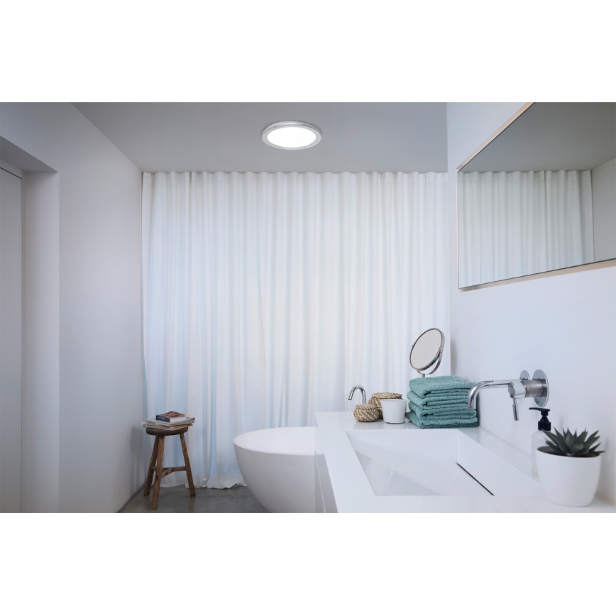 Osram - LED Candeeiro de tecto para casa de banho ORBIS DISC LED/22W/230V 3000/4000K Ø 30 cm IP44 cromado mate