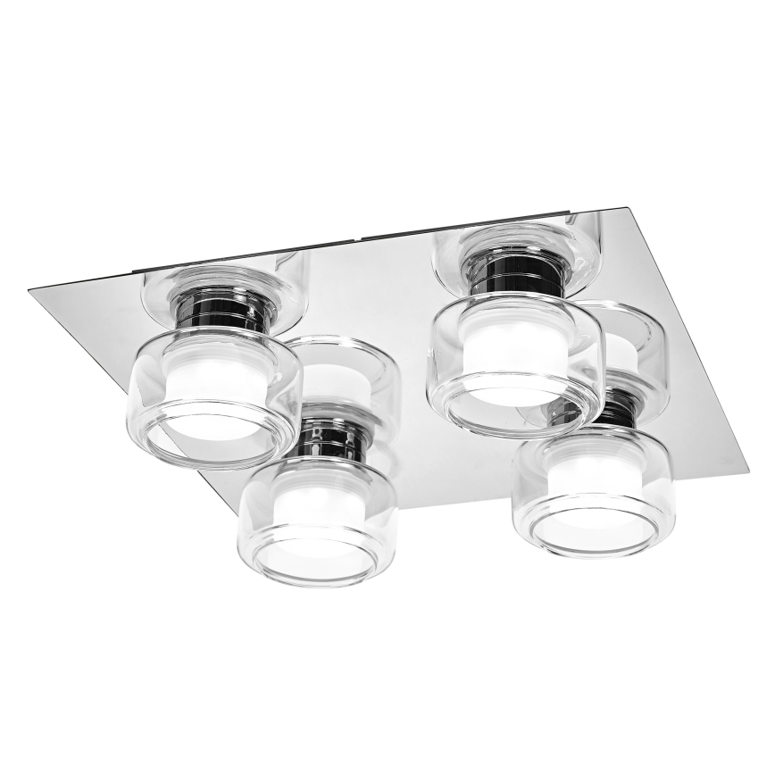 Osram - Candeeiro de tecto LED para casa de banho ORBIS FLAME 4xLED/5,5W/230V 3000/4000K IP44 cromado brilhante