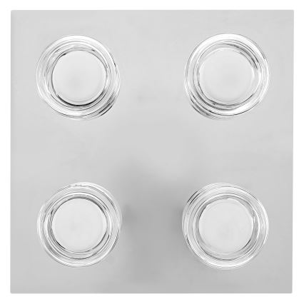 Osram - Candeeiro de tecto LED para casa de banho ORBIS FLAME 4xLED/5,5W/230V 3000/4000K IP44 cromado brilhante