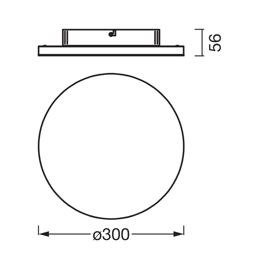 Osram - Candeeiro de tecto LED PLANON 20W/230V 3000K Ø 30 cm branco