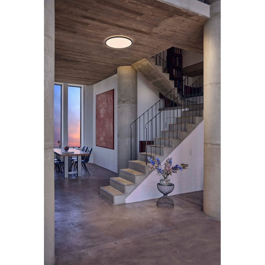 Osram - Luminária de teto LED dimerizável ORBIS ULTRA SLIM LED/15W/230V 3000K Ø 23,5 cm preta