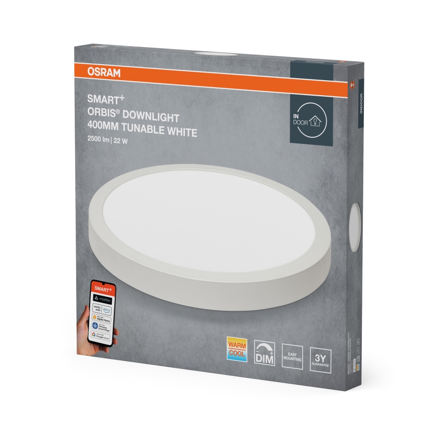 Osram - Luminária de teto LED dimável SMART+ DOWNLIGHT LED/22W/230V Ø 40 cm 3000-6500K Wi-Fi