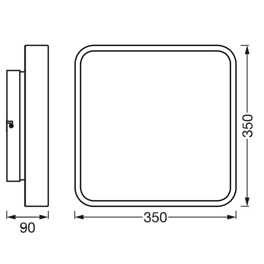 Osram - Candeeiro de tecto LED RGBW regulável SMART+ ORBIS LED/28W/230V 35x35 cm 2700-6500K Wi-Fi