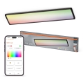 Osram - Candeeiro de tecto LED RGBW regulável SMART+ PLANON LED/40W/230V 2800-6500K 98x20 cm Wi-Fi IP54 preto