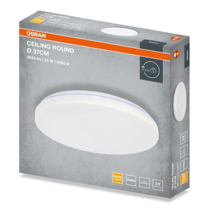 Osram - Candeeiro de tecto LED ROUND 24W/230V, Ø 37 cm