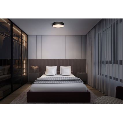 Osram - Candeeiro de tecto ORBIS PARIS 1xE27/25W/230V Ø 30 cm preto