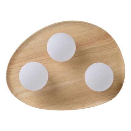 Osram - Candeeiro de tecto WOOD NEST 3xG9/5W/230V madeira de seringueira