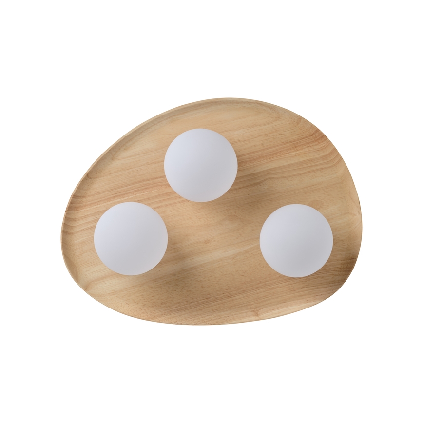 Osram - Candeeiro de tecto WOOD NEST 3xG9/5W/230V madeira de seringueira