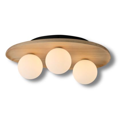 Osram - Candeeiro de tecto WOOD NEST 3xG9/5W/230V madeira de seringueira