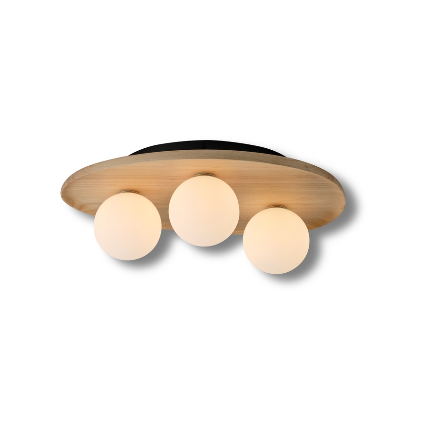Osram - Candeeiro de tecto WOOD NEST 3xG9/5W/230V madeira de seringueira