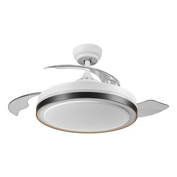 Osram - Candeeiro de teto com ventoinha LED/66W/230V 3000/4000/6500K branco + comando remoto