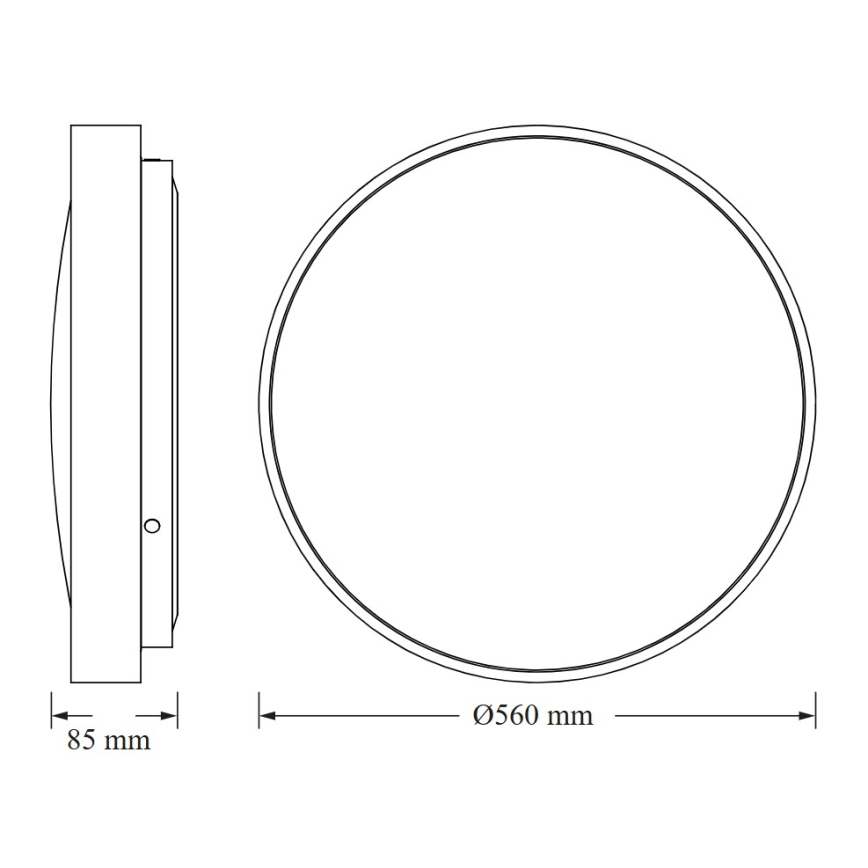 Osram - Candeeiro de teto LED CEILING LUXO LED/60W/230V diâmetro 56 cm branco
