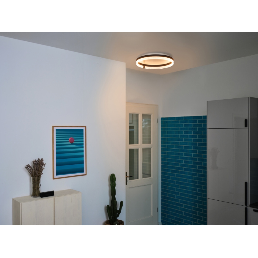 Osram - Luminária de teto LED DECOR CIRCLE LED/32W/230V 3000/4000/6500K diâmetro 50 cm preto/branco