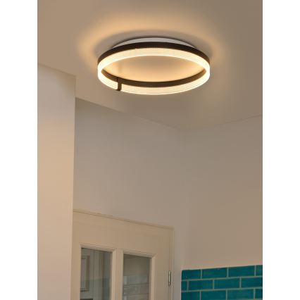 Osram - Luminária de teto LED DECOR CIRCLE LED/32W/230V 3000/4000/6500K diâmetro 50 cm preto/branco