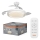 Osram - Candeeiro de teto LED dimerizável com ventilador PONIENTE LED/36W/230V 3000/4000/6500K + comando remoto