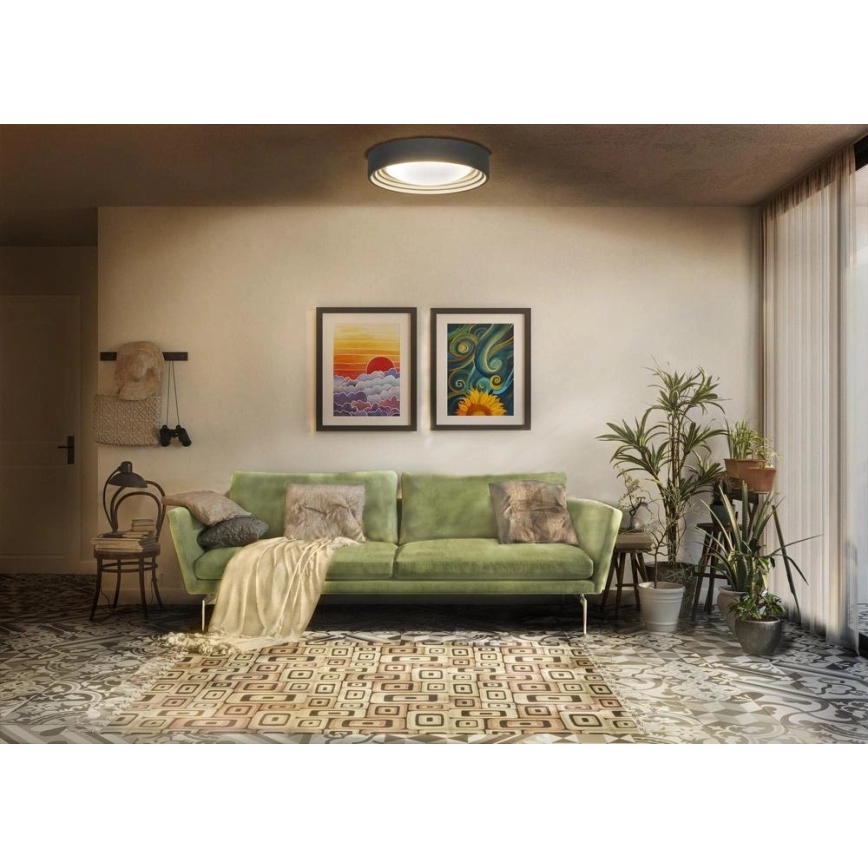 Osram - Candeeiro de tecto LED regulável ORBIS CONCRETE LED/18W/230V Ø 40 cm cinzento/betão