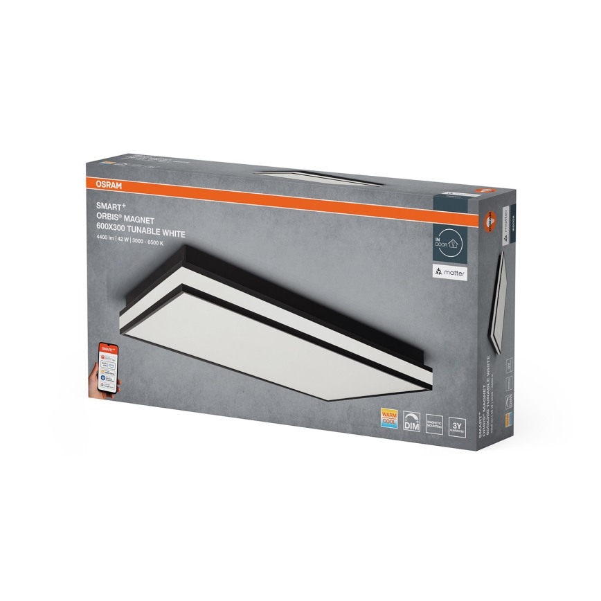 Osram - Candeeiro de tecto LED regulável SMART+ MAGNET LED/42W/230V 30x60 cm 3000-6500K Wi-Fi