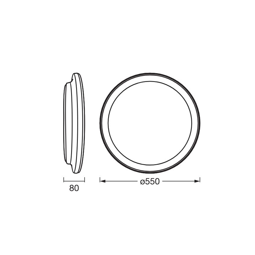 Osram - Candeeiro de teto LED ORBIS PEDERSON LED/36W/230V, diâmetro 55 cm, branco