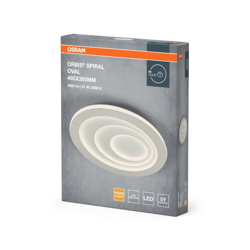 Osram - Candeeiro de teto LED ORBIS SPIRAL LED/37W/230V branco