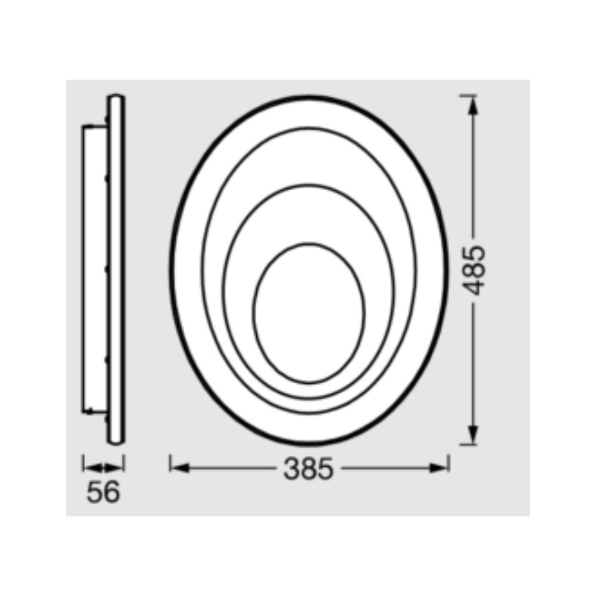 Osram - Candeeiro de teto LED ORBIS SPIRAL LED/37W/230V branco