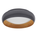 Osram - Candeeiro de teto LED regulável ORBIS LIVIA LED/16W/230V Ø 30 cm antracite/castanho