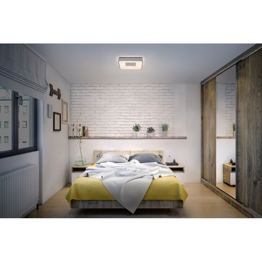 Osram - Candeeiro de tecto LED dimerizável ORBIS PIANA LED/24W/230V 38x38 cm prateado